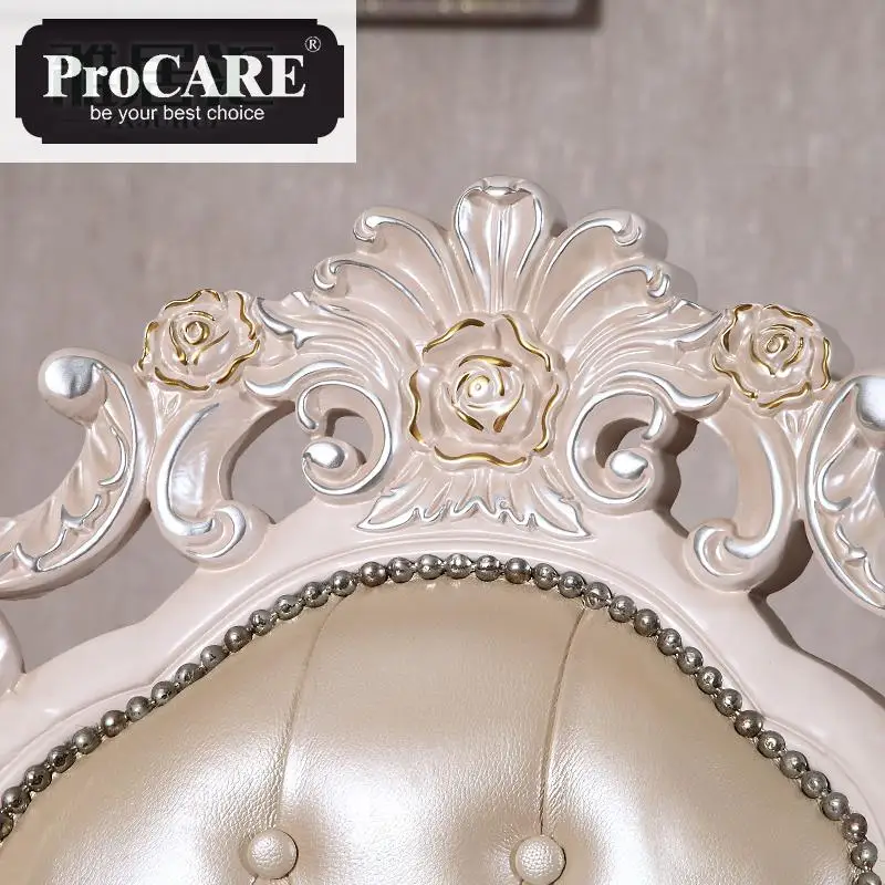 Dining Chair ,New Classical Simple Solid Wood leisure Leather Dining Table Chair Leather