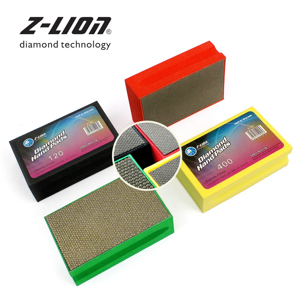 Buy Z LEAP 4pcs/Set Diamond Hand Polishing Pads Foam