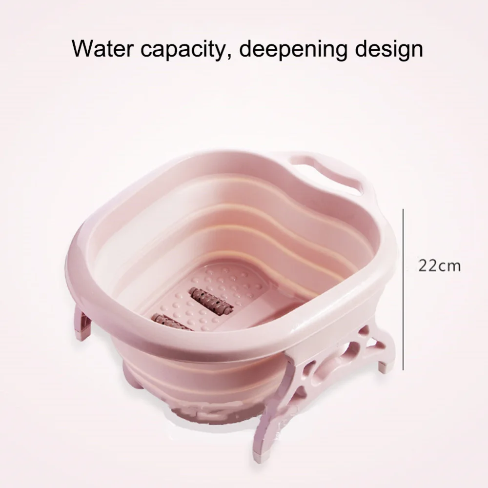 1 шт. складное пластиковое спа-ванночка массажное ведро для прачечной, ванной ванночка для ног банное ведро Складное понижающее давление