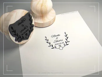 

Personalized Custom Name Date Love Retro Wood Sealing Wax Stamp Decorative Greeting Birthday Wedding Invitation Sealing Stamps