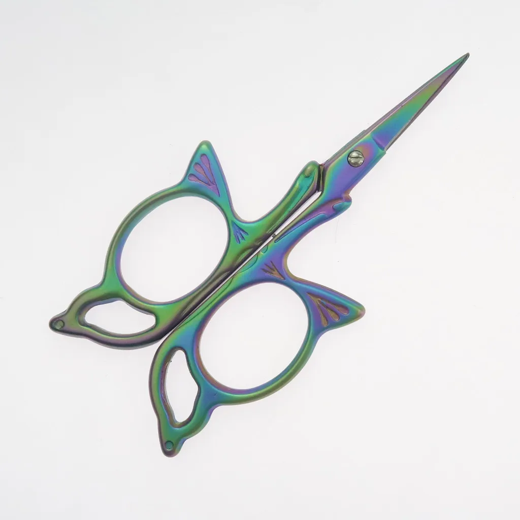 2pcs Vintage Butterfly/Gourd Embroidery Sewing Shears Cross Stitch Scissors