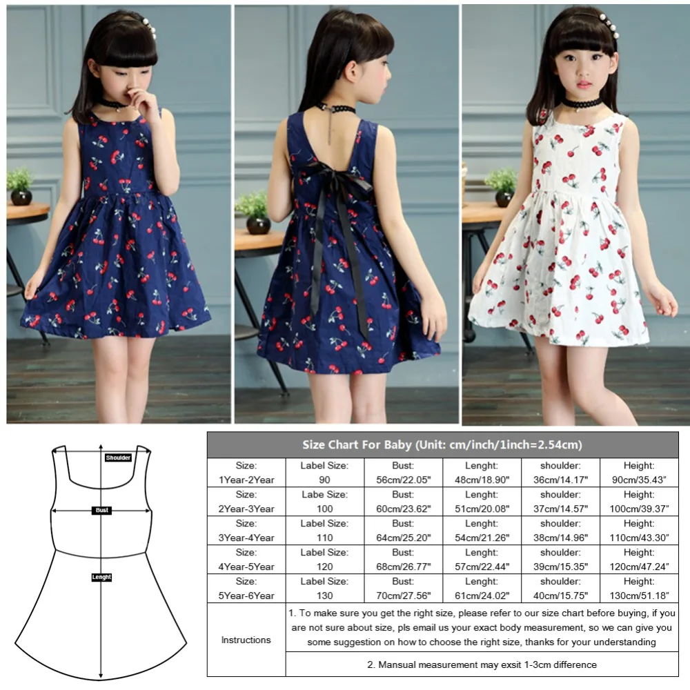 Летнее платье для девочек детская одежда без рукавов с открытой спиной Платье для малышей