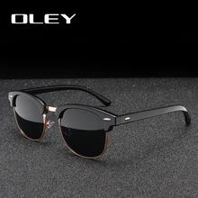 OLEY Брендовые женские ретро поляризованные солнцезащитные очки модные классические круглые очки с защитой от УФ-лучей унисекс