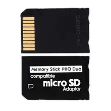 Leitor de cartão micro sd para sony psp ms micro sd para vara de memória pro duo adaptador
