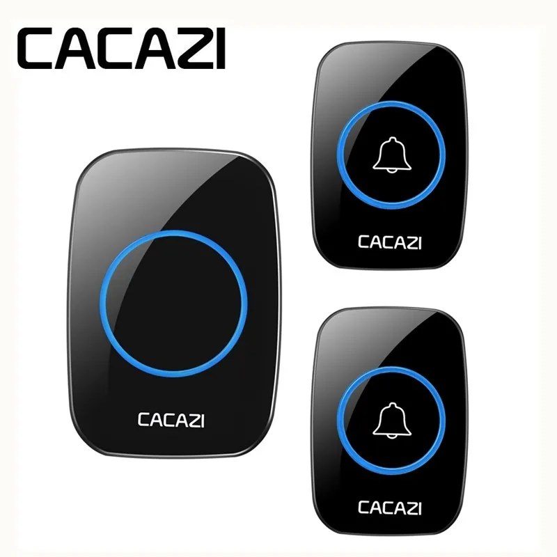 CACAZI Wireless Waterproof Doorbell AC Receiver 300M Remote Smart Household US EU UK Plug Battery Button Calling Bell 38 Songs CACAZI Wireless Waterproof Doorbell AC Receiver 300M Remote Smart Household US EU UK Plug Battery Button Calling Bell 38 Songs