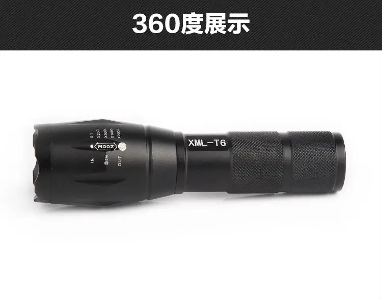 CREE XML E17 T6 Torch Flashlight 2000LM Waterproof Ultra Bright Tactical LED Flash Light Hunting Riding Lamps AAA 18650 Battery