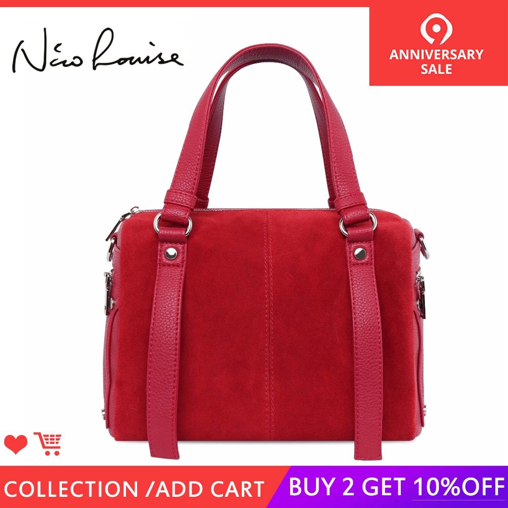 

New Fashion Simple Women Bag Small Boston Women's Handbag Shoulder Lady's Messenger Bag Suede Crossbody Bags For Women Tote