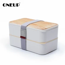 ONEUP Ланч-бокс под дерево, коробка для бэнто с столовыми приборами, здоровая Экологичная изоляция, портативный контейнер для хранения еды