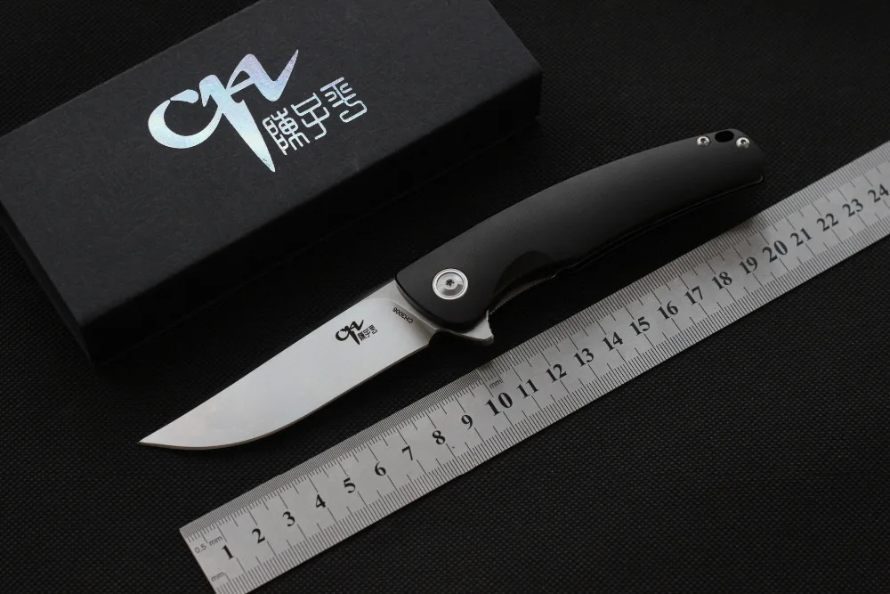 

CH Knife Ch3006 hunting Knife 154CM Satin Blade fold Knives 7075 Aluminum Handle Razor Sharp for Cutting Slicing Utility Knife