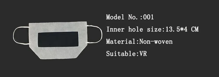 100 шт одноразовые защитные гигиенические маски для глаз белая маска для VR очки 001