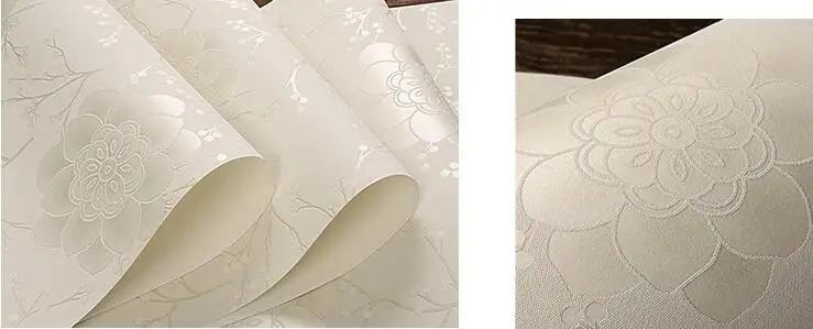 Waliicorners wallpaper High-grade flocking embossed non-woven wallpaper thickened cozy romantic wedding room background wallpaper 18 QQ20180115231445