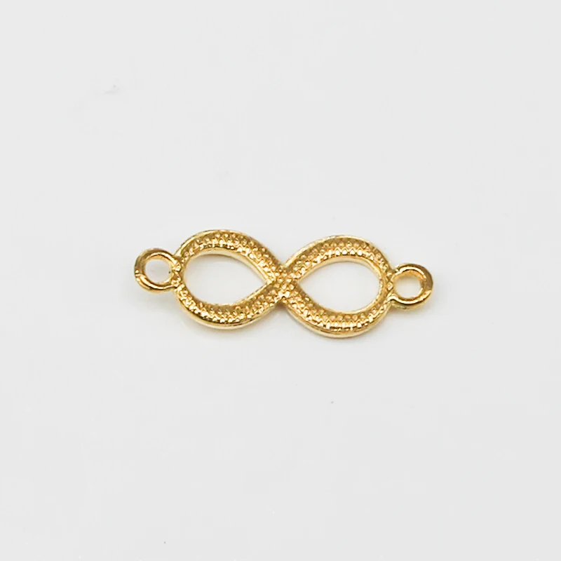 6 шт. Digitale 8 Zilver / Goud Infinity Symbolen Metalen Charm коннектор аксессуары voor Vrouwen Mannen повязка на