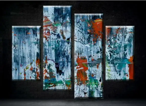 4 Panel Oil Painting Art Canvas Wall Hanging Picture Landscape Modern Living Room Decorative | Дом и сад