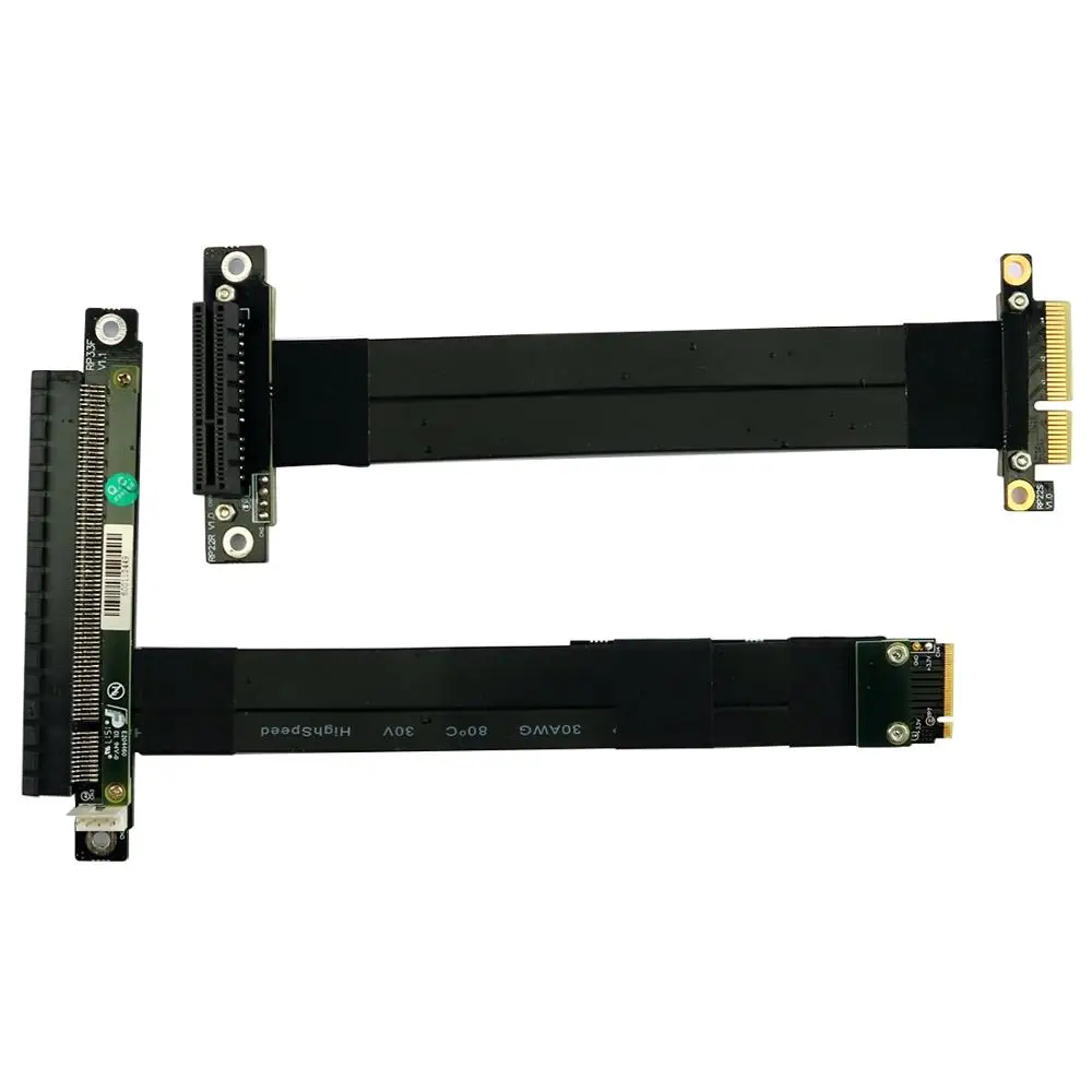 32G/bps PCI e 16x до M2 M.2 для NVMe Key M 2230 2242 2260 2280 Riser Card Gen3.0 кабель PCIe x16 удлинитель с кабелем