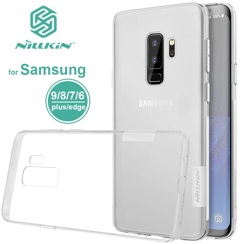 

NILLKIN Nature Clear TPU Case For Samsung S10 S9 S8 Plus Lite S10E S10Plus Transparent Soft Back Cover Case For Samsung S7 Edge