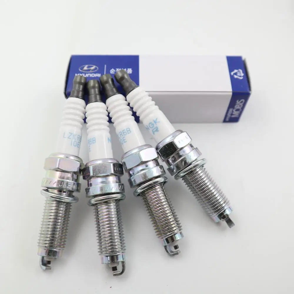 

4PCS Spark Plug OEM 18855-10060 For i20 i30 ix20 PRO CEE'D CARENS SOUL VENGA RIO 1.4 OEM Spark Plug LZKR6B-10E LZKR6B10E