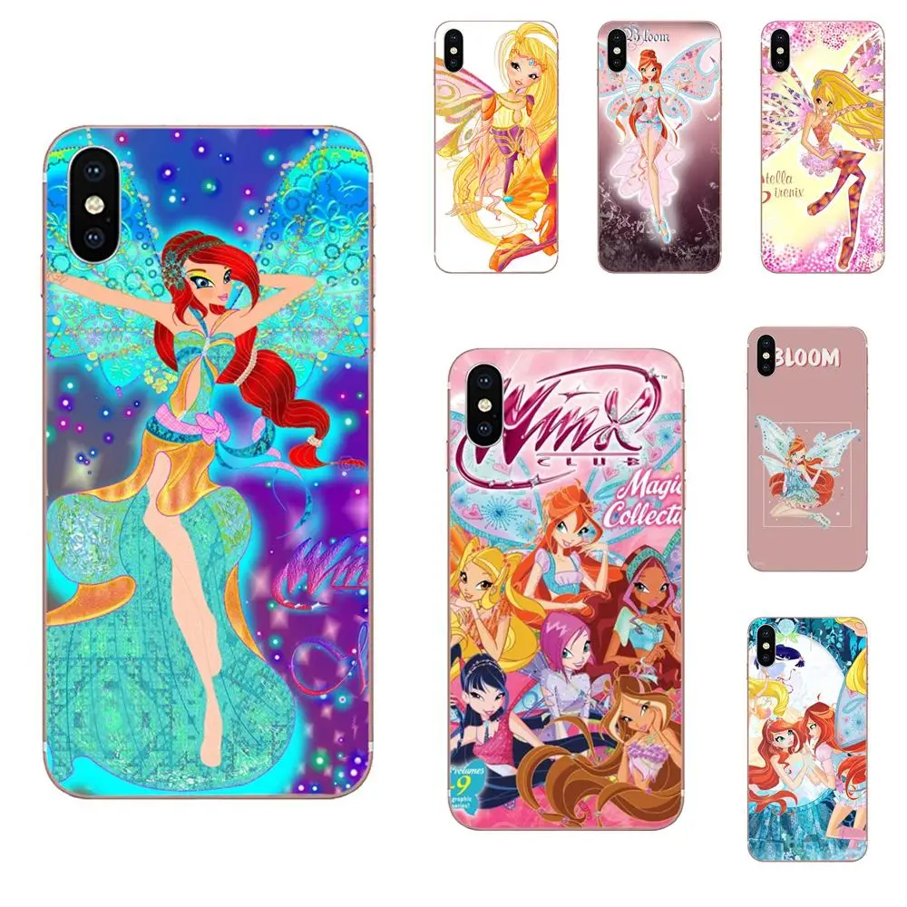 

For Huawei P7 P8 P9 P10 P20 P30 Lite Mini Plus Pro 2017 2018 2019 Soft Tpu Phone Case Cartoon Rainbow Winx Club Poster