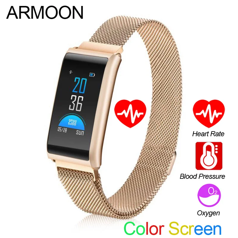 

Smart Bracelet R2 Android IOS Heart Rate Smart Bracelet Blood Pressure Fitness Tracker Smartband Color Screen Watch VS mi band 3