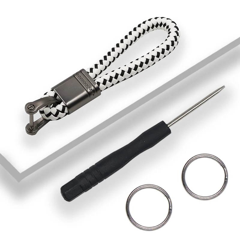 

Leather Car Key Ring Keychain Key Holder Fit For BMW/Volkswagen VW AUDI Mazda Skoda multiple colour fashionable key ring women