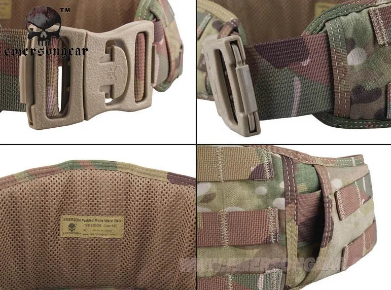 Emerson gear EM9086 Molle мягкий поясной ремень боевое снаряжение страйкбол армейский тактический охотничий пояс