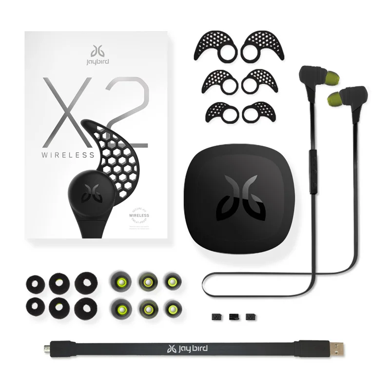 Jaybird X2 Wireless Stereo Bluetooth earbud Headphones Jaybird bluebuds X2 earphones sport in ear headphone With