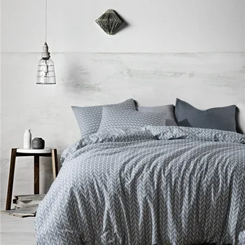 

Three Piece Bedding Set High Quality Simplicity Color Stripe Cotton Thin Summer Quilt Cover Soft Pillow Case 51*66cm