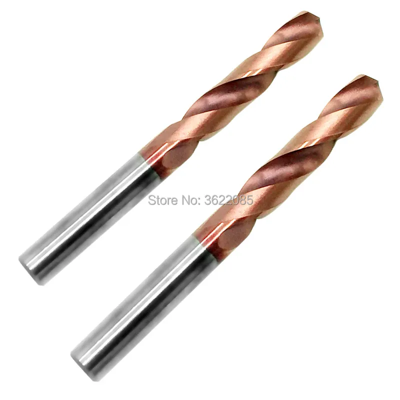 

KLOT HRC65 TiCN Coated Solid Carbide Twist Drill Bit 9.1 9.2 9.3 9.4 9.5 9.6 9.7 9.8 9.9 10mm Full Length 70-150mm