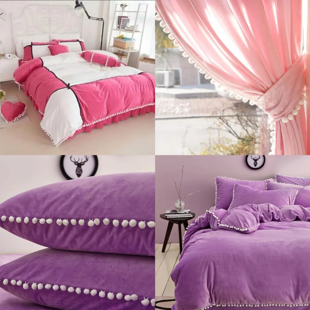 Шарики занавески с помпоном 20 цветов 5 ярдов мм|lace accessories|clothing accessoriescolor pompons |