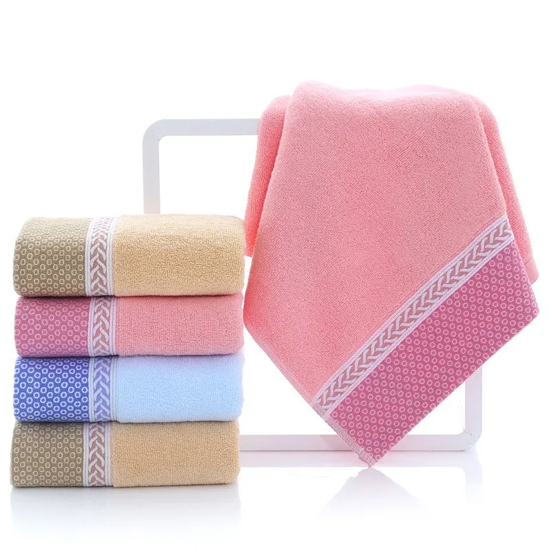 

Solid Color Cotton Towels for Women and Men Hand Towel Absorbent Soft Healthy Face Towel for Adult Family Travel Party Toalla