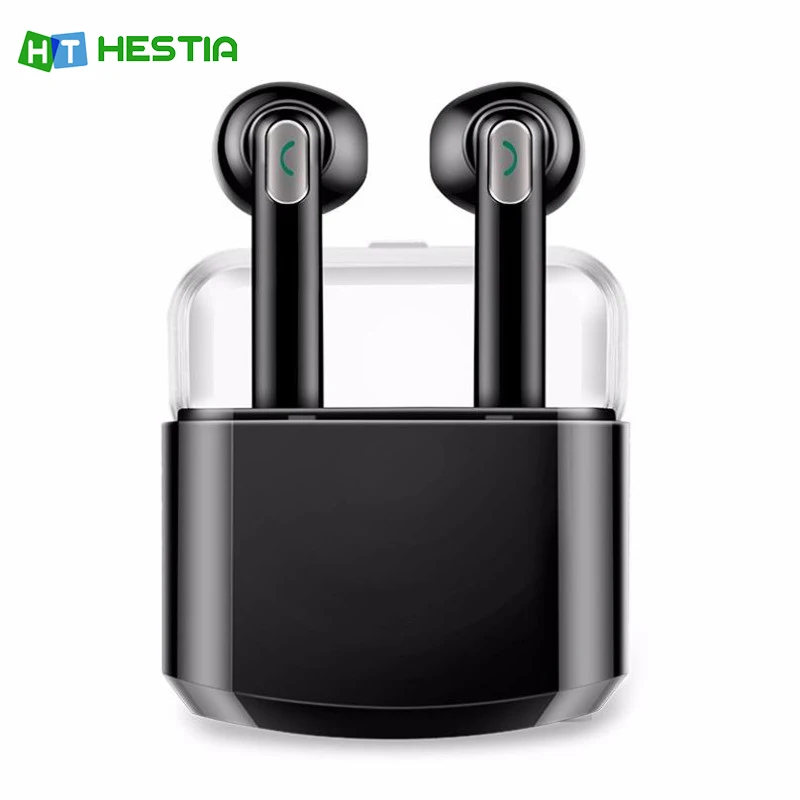 

HESTIA Wireless Bluetooth Headset IPX Fans TWS Bluetooth Earbuds Stereo Hifi earphones with Mic Charging Box for iphone xiaomi