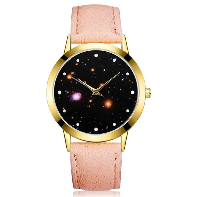 Neutral Quartz Watch Sample Male And Female Fashion Wristwatch Starry Sky Leathe Neutral Quartz Watch Sample Male And Female Fashion Wristwatch Starry Sky Leathe