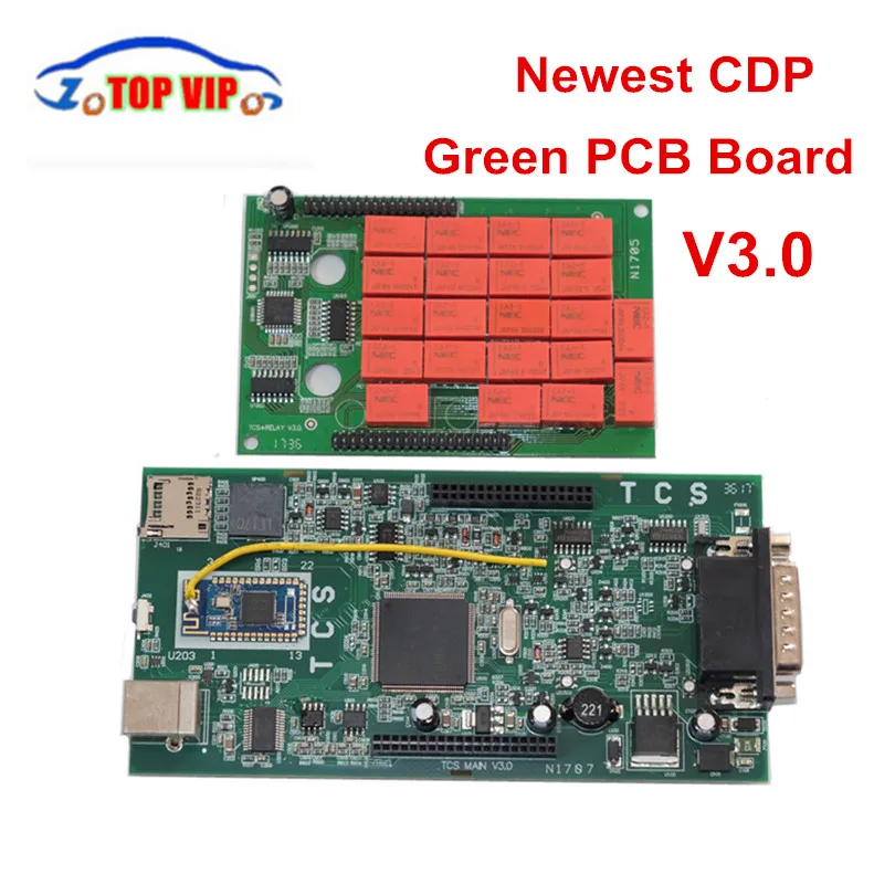 Newest V3.0 CDP TCS Pro Plus Bluetooth Red Relay 2016.00 newest free activate for CAR/TRUCK/Generic OBD2 Diagnostic Tool