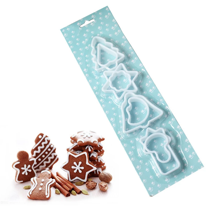 

VOGVIGO 8pc Fondant Cookie Cutter Decorating Mould Cake Biscuit Mold Plastic Cartoon Jelly Pudding Sugercraft Mold Baking Tool