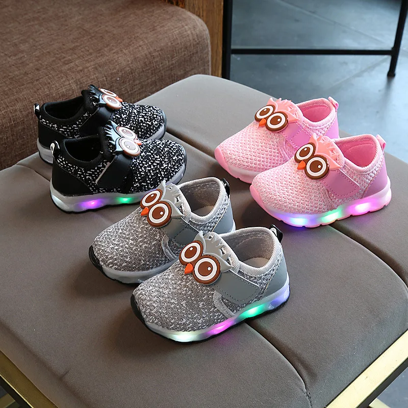 KRIATIV 2019 NEW Baby Luminous Sneakers for Children Boys and Girls