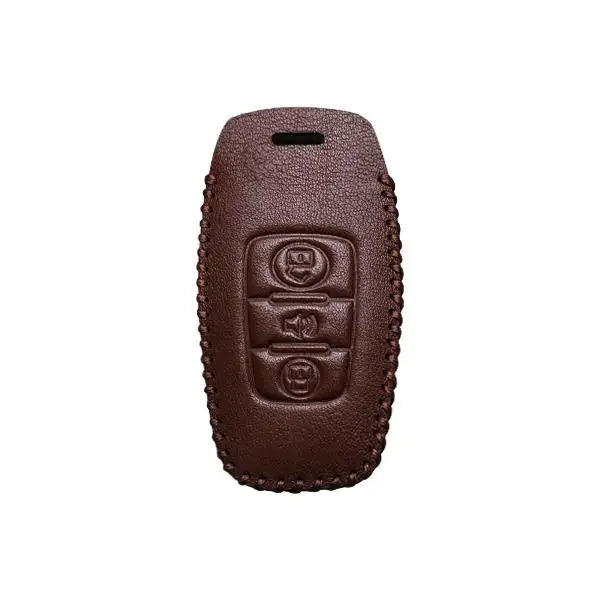 Кожаный чехол для автомобильных ключей, защитный чехол для Great Wall Haval H1 H2 H5 H6 Coupe H7 H8 H9 C50, автомобильный брелок для ключей - Название цвета: Brown Case