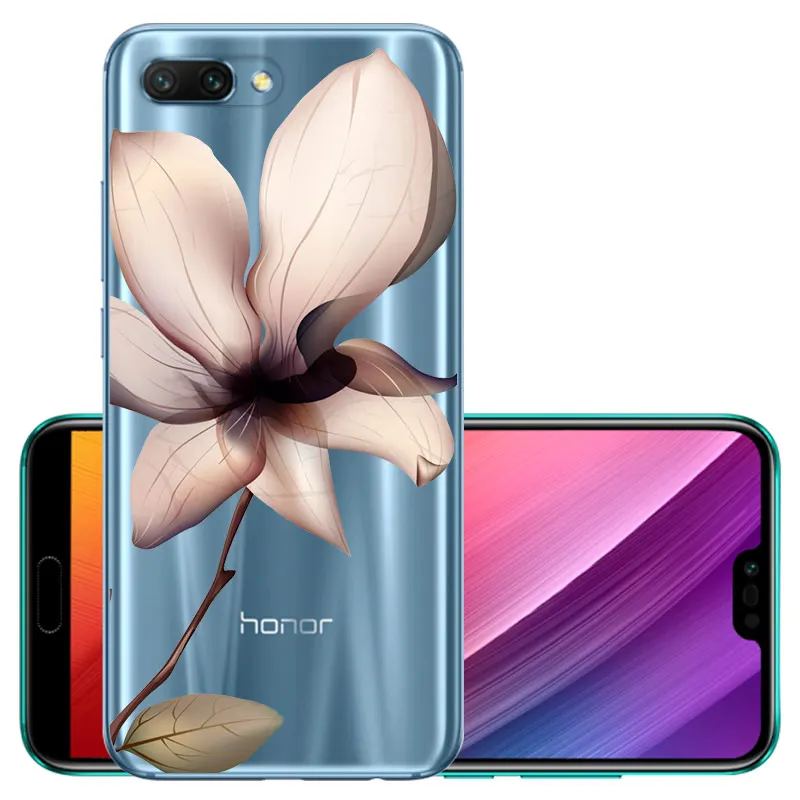 CROWNPRO Funda для huawei Honor 10 чехол s Силиконовый ТПУ для Honor10 5,8" мягкая задняя крышка прозрачный для huawei Honor 10 чехол для телефона TPU - Цвет: BHH