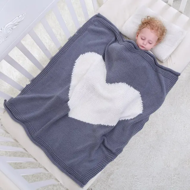 warm baby blankets rabbit hook gray pink newborn kids personalized
