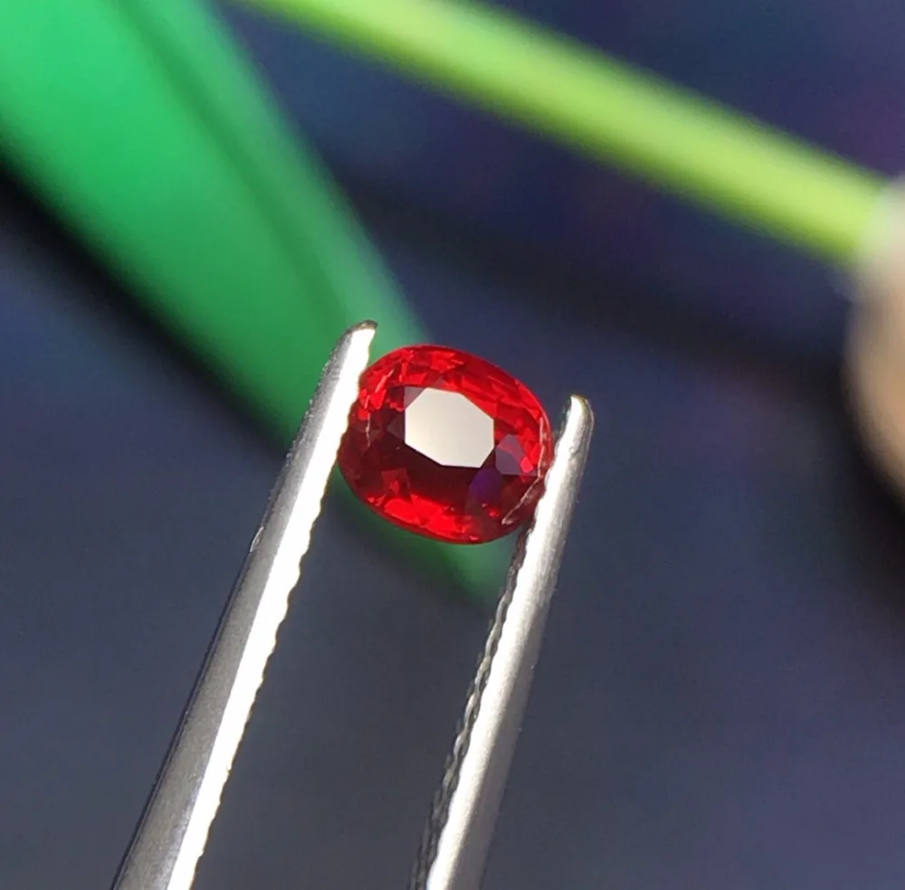 

GRA Certificated Square Cut 0.75ct Unheat Faceted Natural Pigeon Blood Red Ruby Loose Gemstones Rubi Loose Stones