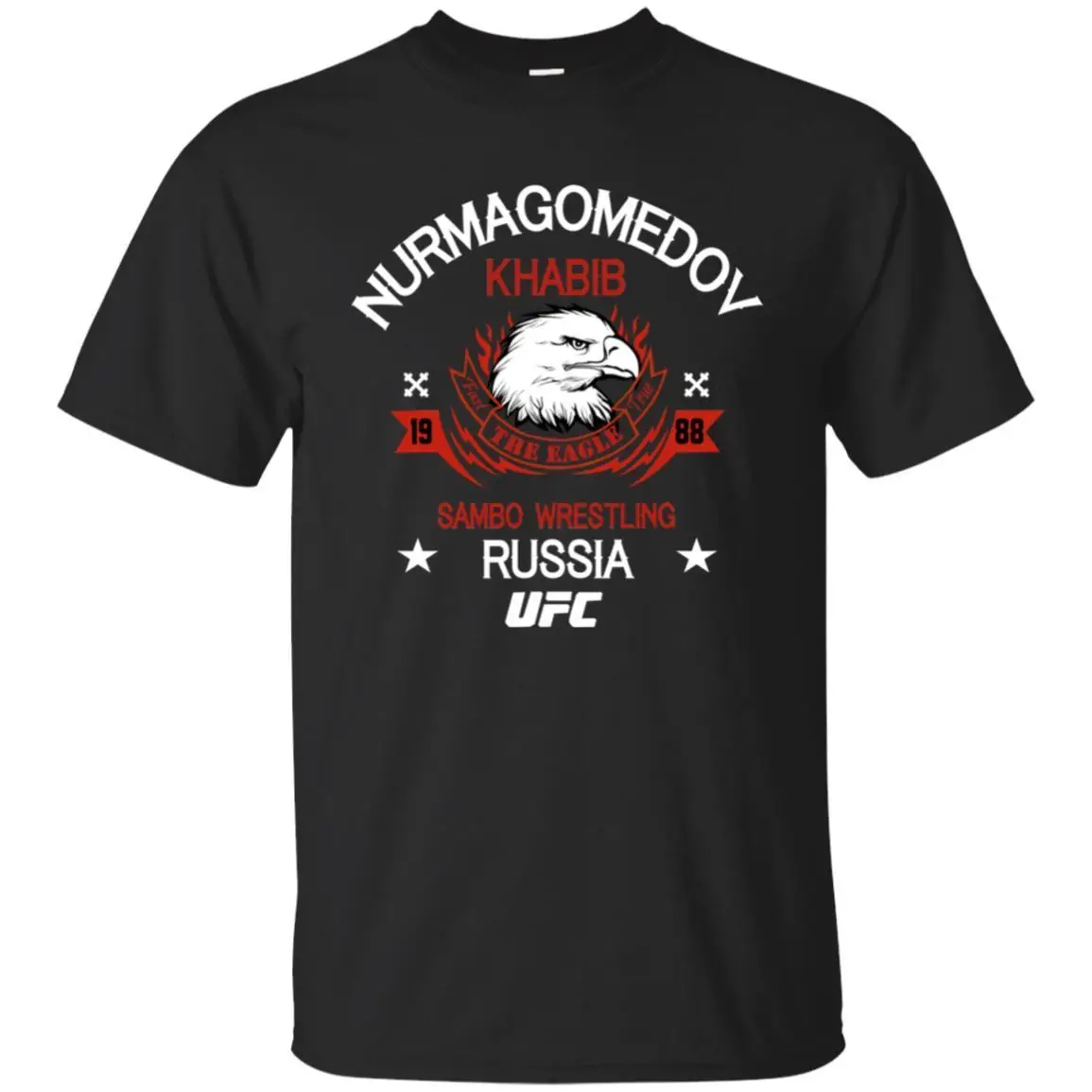 

Khabib Nurmagomedov T Shirt Mma 1988 Russia Shirt Men Size S 6XL
