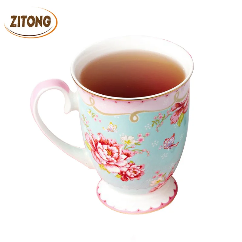 Porcelain Afternoon Tea Cups Royal Bone China Floral Tea Cup Creative Gift Coffee Cups And Mugs