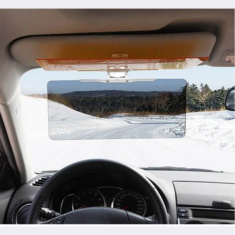 Youwinme Universal Car Day & Night Vision HD UV Anti Glare Sun Visor