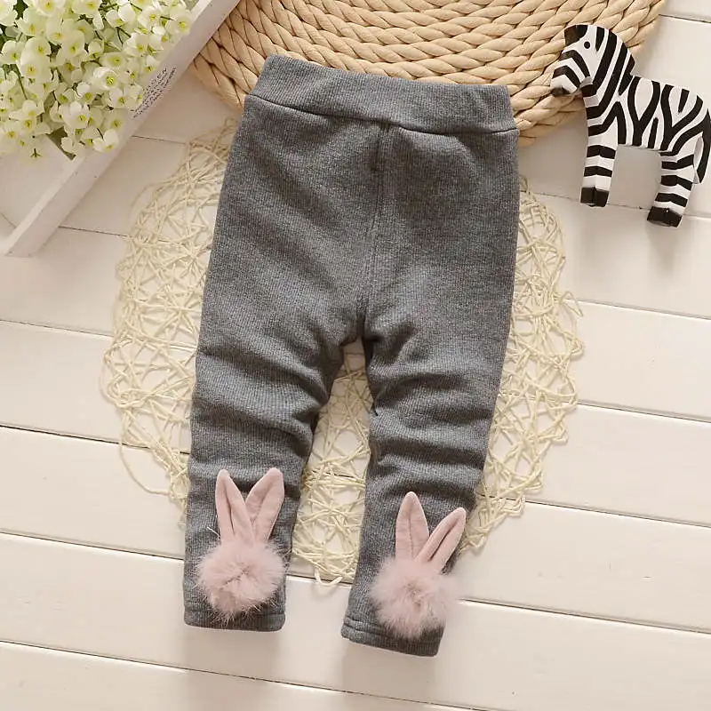 Cozy Rabbit Print Leggings For Baby Girls Thick Cotton, Warm Winter Thermal  Pants Women With Soild Bottom Style #230909 From Ren08, $10.51