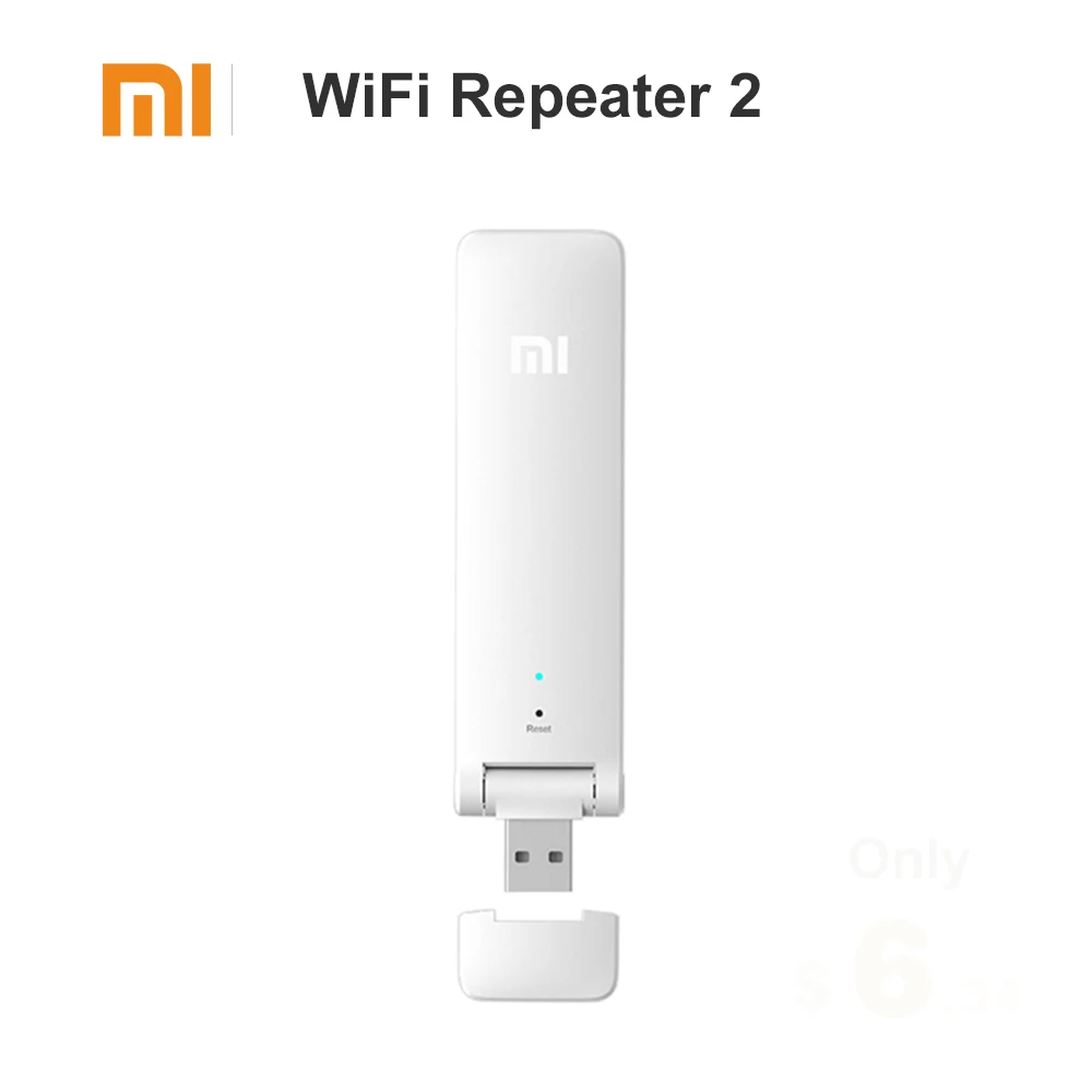 Mi Xiaomi Wi-Fi ретранслятор 2 Беспроводной усилитель-удлинитель 300 Мбит/с усиление сигнала маршрутизатор беспроводной сети