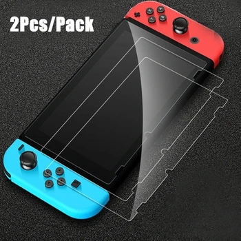 

2 Pack Anti-Scratch Oleophobic Coating Full HD Ultra Clear Tempered Glass Protective Film For Nintend Switch NS Console
