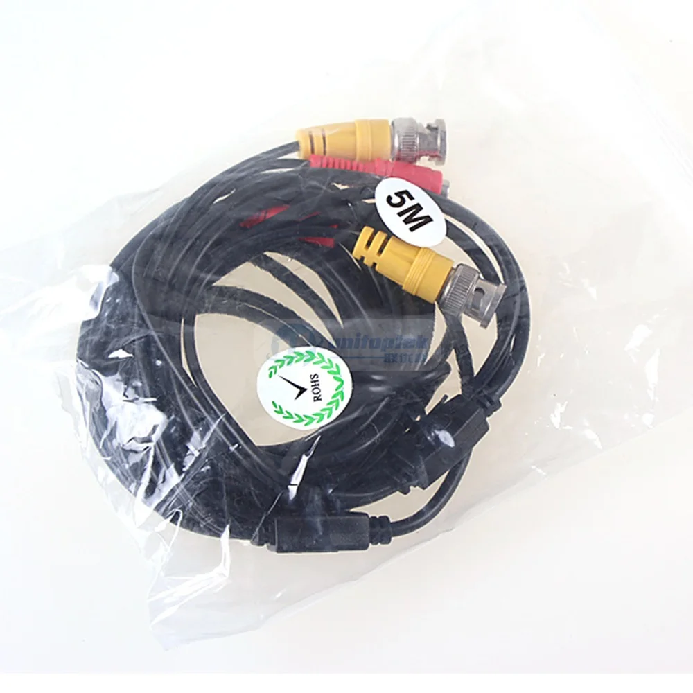 5M / 10M / 15M / 20M / 30M / 50M CCTV Camera Video BNC Cable Power Video Plug And Play Cable For Security CCTV Camera