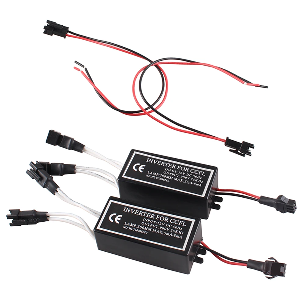 

2pcs CCFL Inverter for CCFL Angel Eyes Light Halo Ring Spare Ballast Case For BMW for Mazda for Lexus For Any Cars Drop Shipping