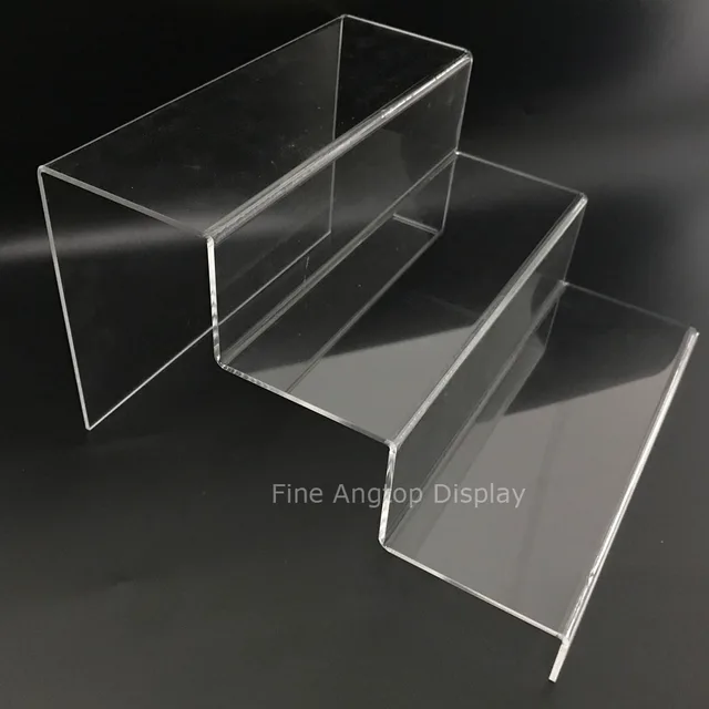 Clear Acrylic Riser Step Display 3 Tier Minerals Fossils Clear Acrylic Riser Step Display 3 Tier Minerals Fossils Shelf Sungles Small Toys Show Stand
