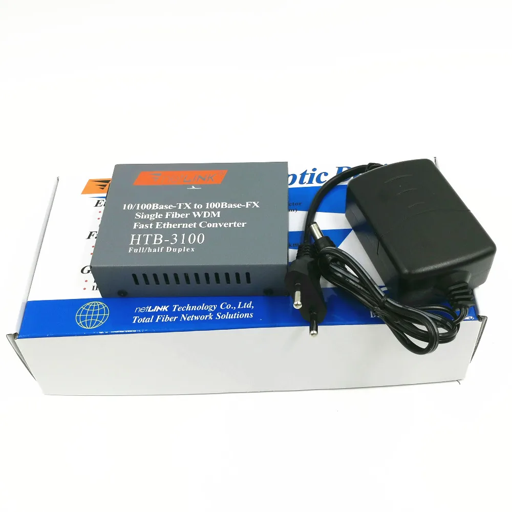1PCS HTB 3100 A side 10/100M Single Mode 1310nm 25KM Simplex Fiber ...