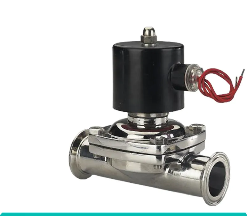 

Food grade 304//316 stainless steel Solenoid valve Health grade Fast Connection Clamp polishing Direct-acting type