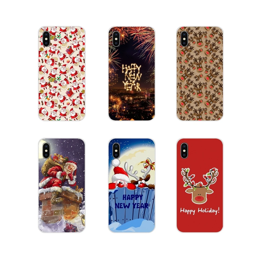 

Christmas Snow Reindeers Santa Tree For Huawei G7 G8 P7 P8 P9 P10 P20 P30 Lite Mini Pro P Smart Plus 2017 2018 2019 Fashion Case
